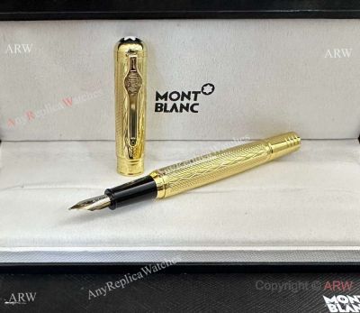 Wholesale Copy Mont Blanc Muhammad Ali Pens Fountain Pen All Gold